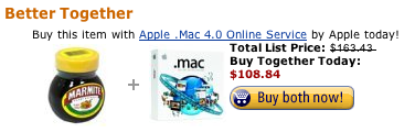 Amazon Marmite + .Mac